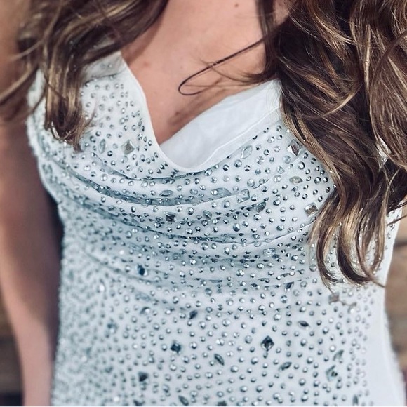 Windsor white sequin mini dress - Picture 2 of 3